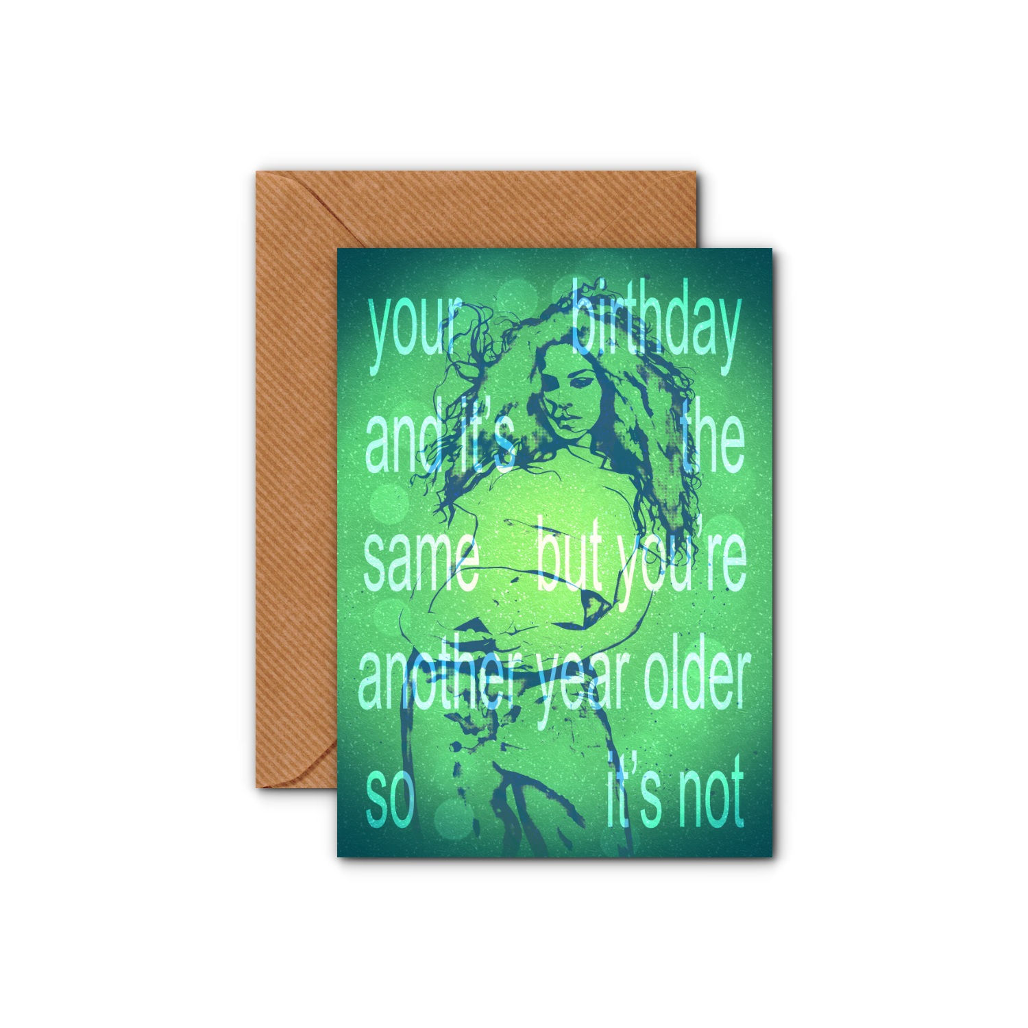 Charli XCX birthday card 'Your birthday and it's the same but it's not' 7x5