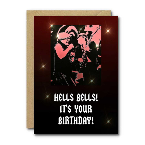 AC/DC birthday card 'Hells Bells it's your birthday 7