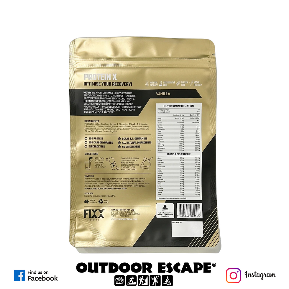 Fixx Nutrition Protein X Vanilla Nutritional