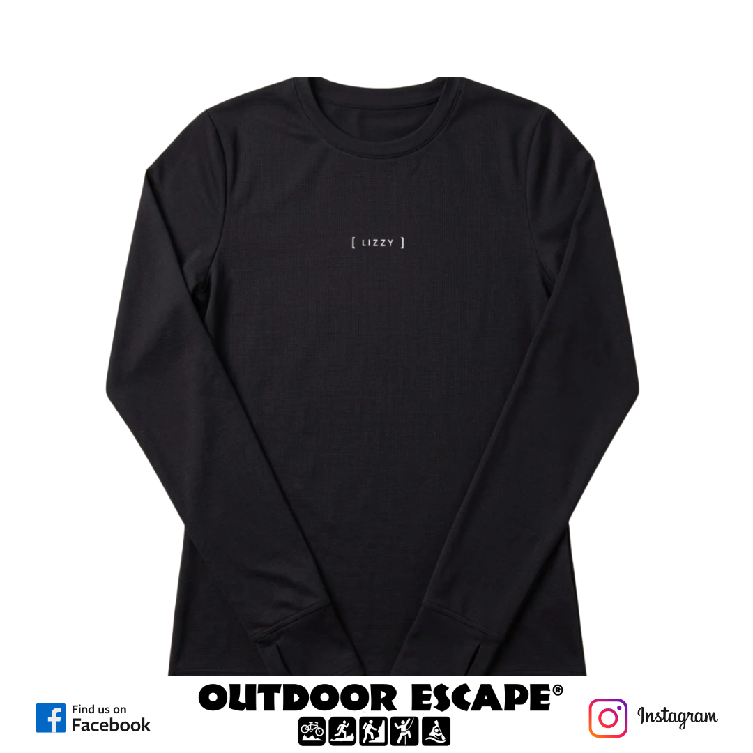 Lizzy Caren - Ladies L/S Base layer- Black