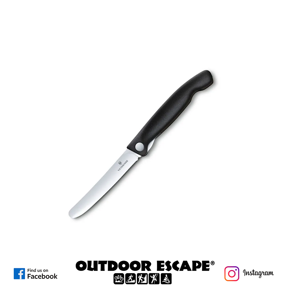 Victorinox Foldable Serrated Paring Knife-Black