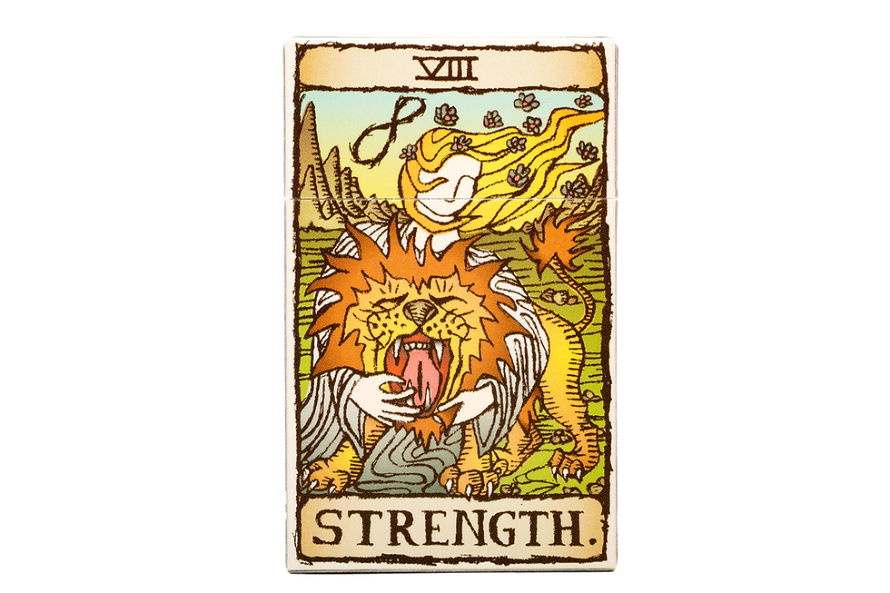 תמונה ממוזערת: KUFSI | TAROT | STRENGTH | KOBI HAIM | Cigarette Case