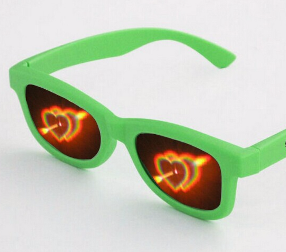 Thumbnail: KUFSI | Heart Diffraction Glasses | white