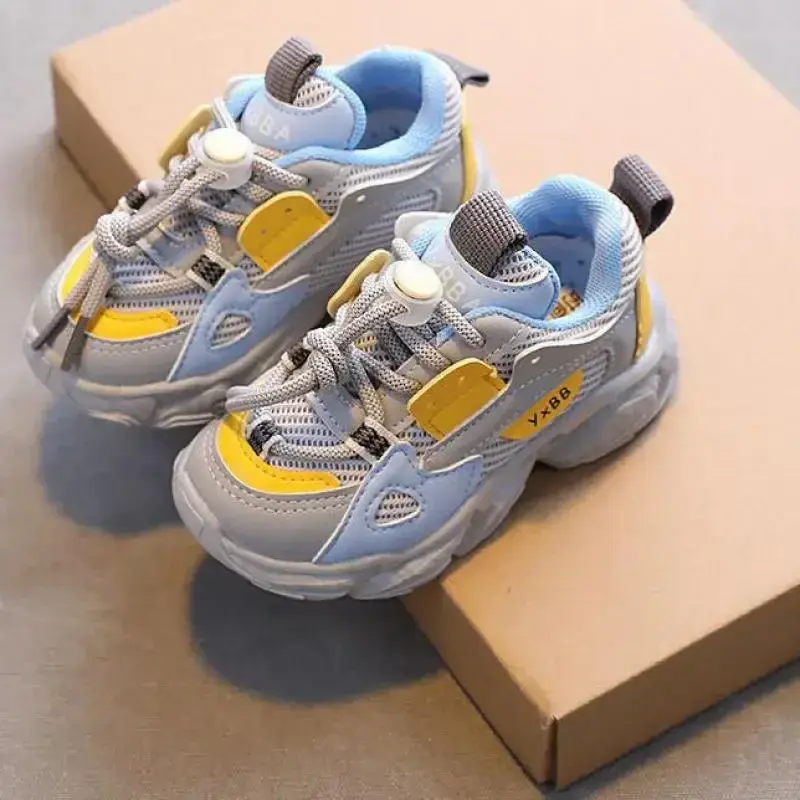 Thumbnail: Size 21-36 Baby Toddler Shoes for Boys Girls Breathable Mesh Little Kids Casual 