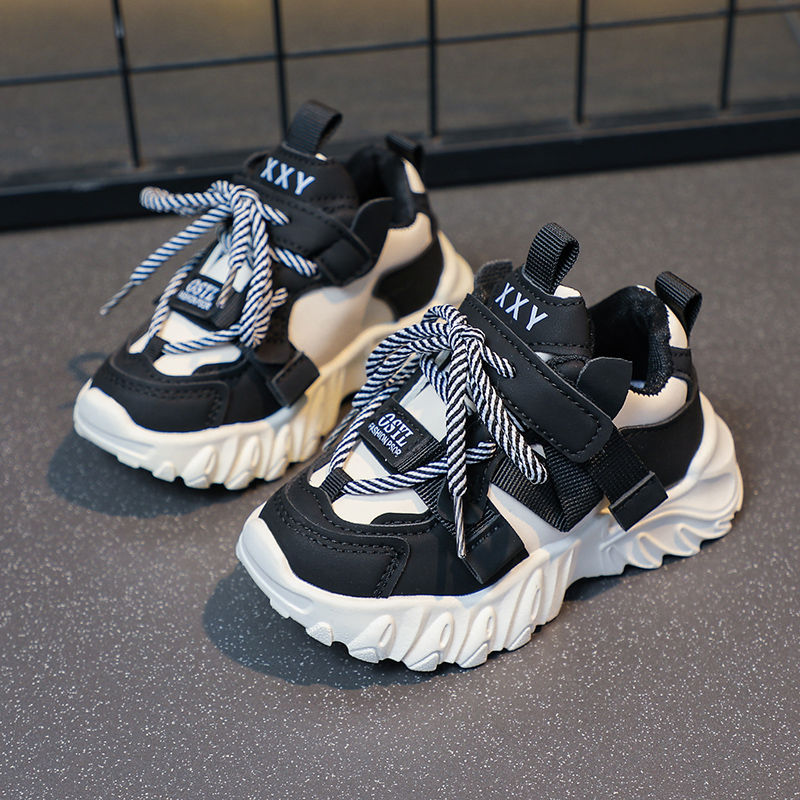 Thumbnail: Kids Sport Chunky Shoes Mesh Breathable Casual Girls Sneakers children boy Shoes