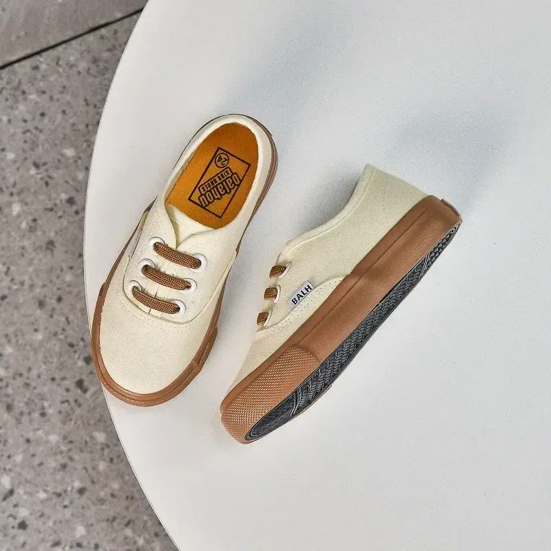 Thumbnail: Boys Girls Casual Shoes Fashion Running Shoes Solid Color Children's Canvas Shoe