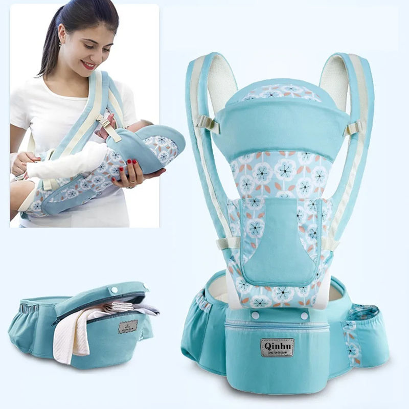 Thumbnail: Newborn Ergonomic Baby Carrier Backpack Infant Baby Hipseat Carrier Front Facing