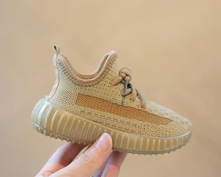 Thumbnail: Summer Kids Shoes Boys Girls Solid Color Casual Shoes Mesh Breathable Shoes Chil