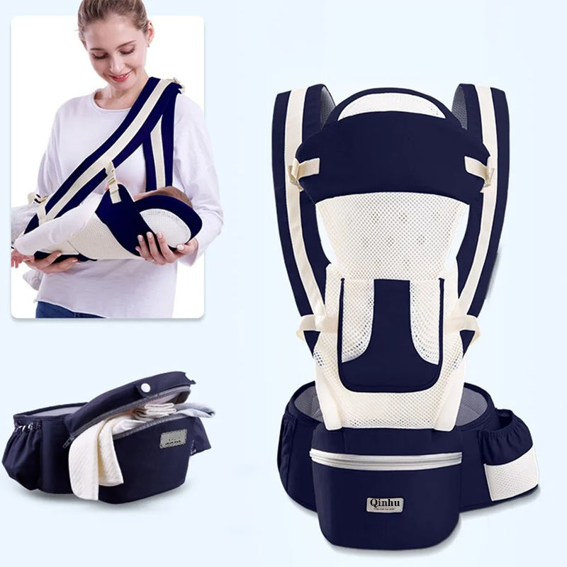 Thumbnail: Newborn Ergonomic Baby Carrier Backpack Infant Baby Hipseat Carrier Front Facing