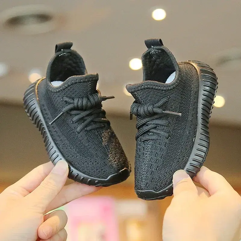 Thumbnail: Summer Kids Shoes Boys Girls Solid Color Casual Shoes Mesh Breathable Shoes Chil