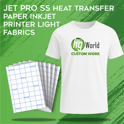 JET PRO SS Heat Transfer Paper Inkjet Printer Light Fabrics | hgworld