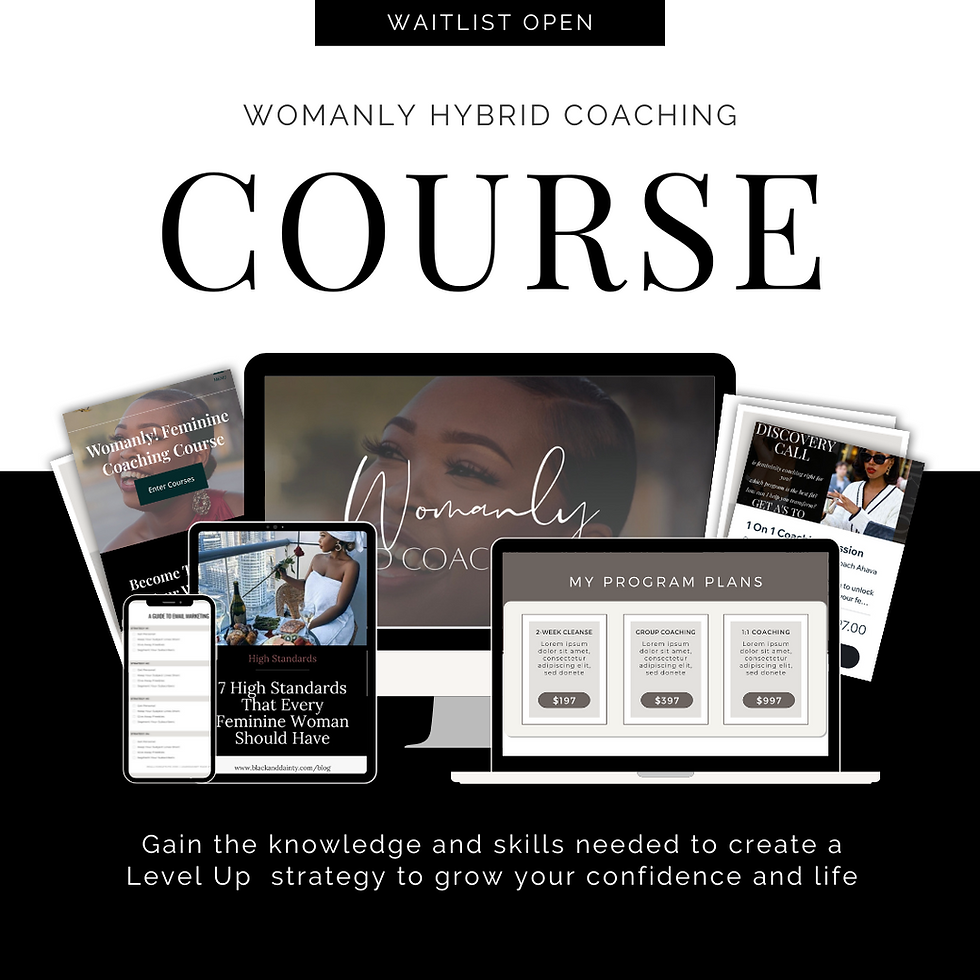 Womanly Cosching Course promo