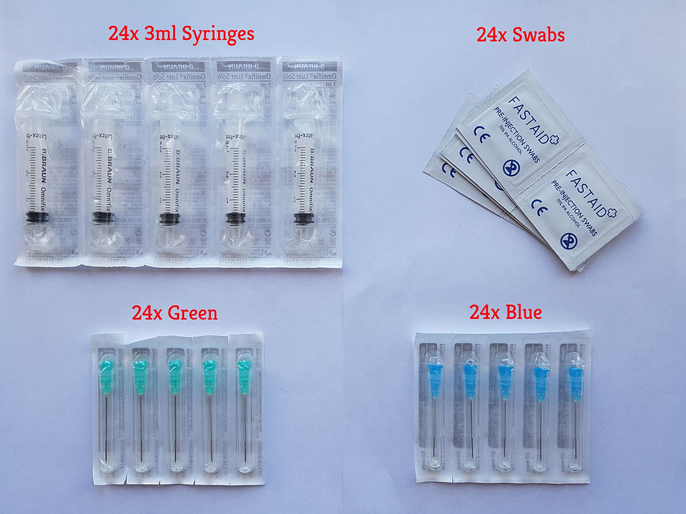 12 Week Steroid Cycle Pack Hypodermic Needles