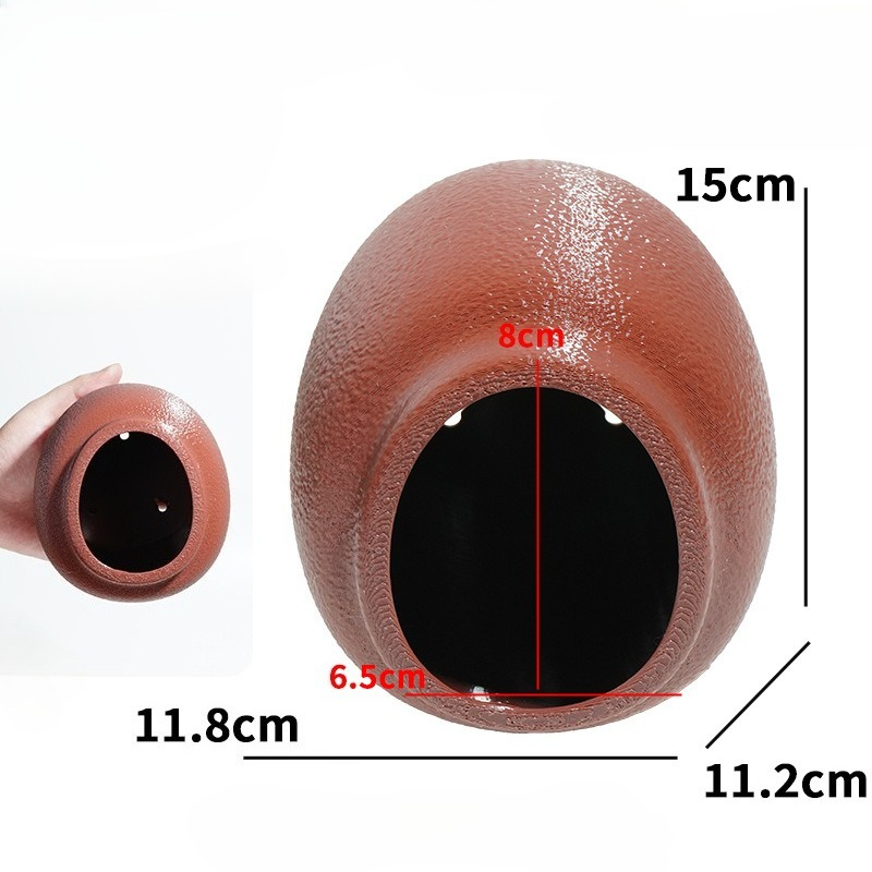 Thumbnail: Wall Mounted Egg Cave Reptile Hide Suction Cup Design Gecko Tree Frog Tarantula 