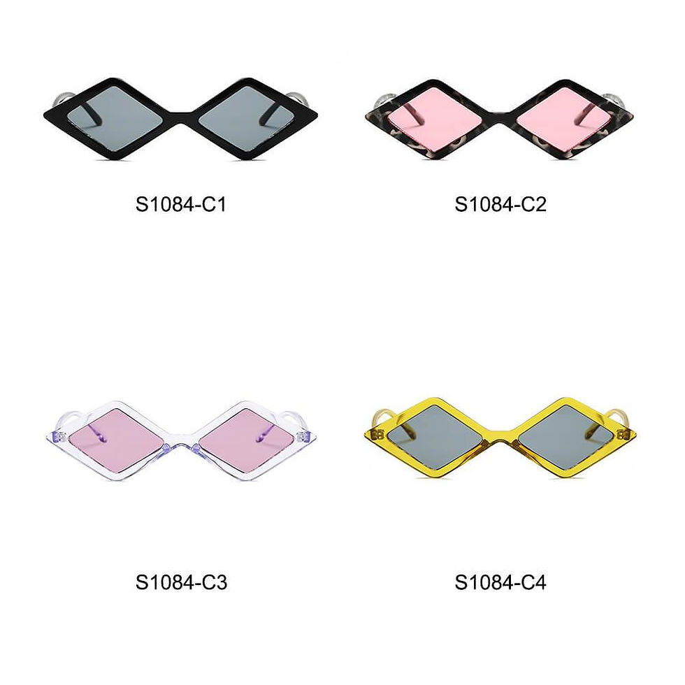 Thumbnail: ARVADA | S1084 - Women Modern Fashion Geometric Diamond Shape Sunglasses