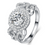 Thumbnail: Stylish temperament zircon engagement ring