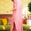 Thumbnail: Short Sleeved Side Slit Oversized V-Neck Pocket Maxi Dress
