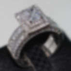 Thumbnail: Wish hot sale zircon ring high-end foreign trade European luxury double-layer