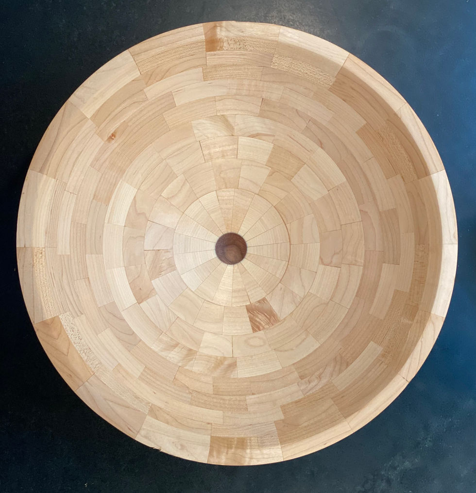 Segmented bowl, 16.5” D X 4.75” H