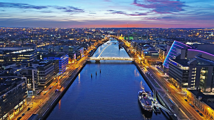The River Liffey from above