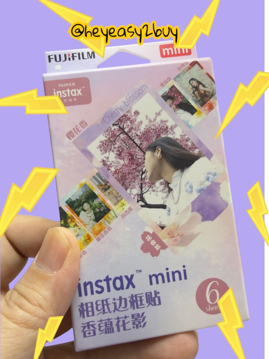 STICKER - 富士 instax mini 相紙邊框貼「香蘊花影」邊框裝飾貼紙