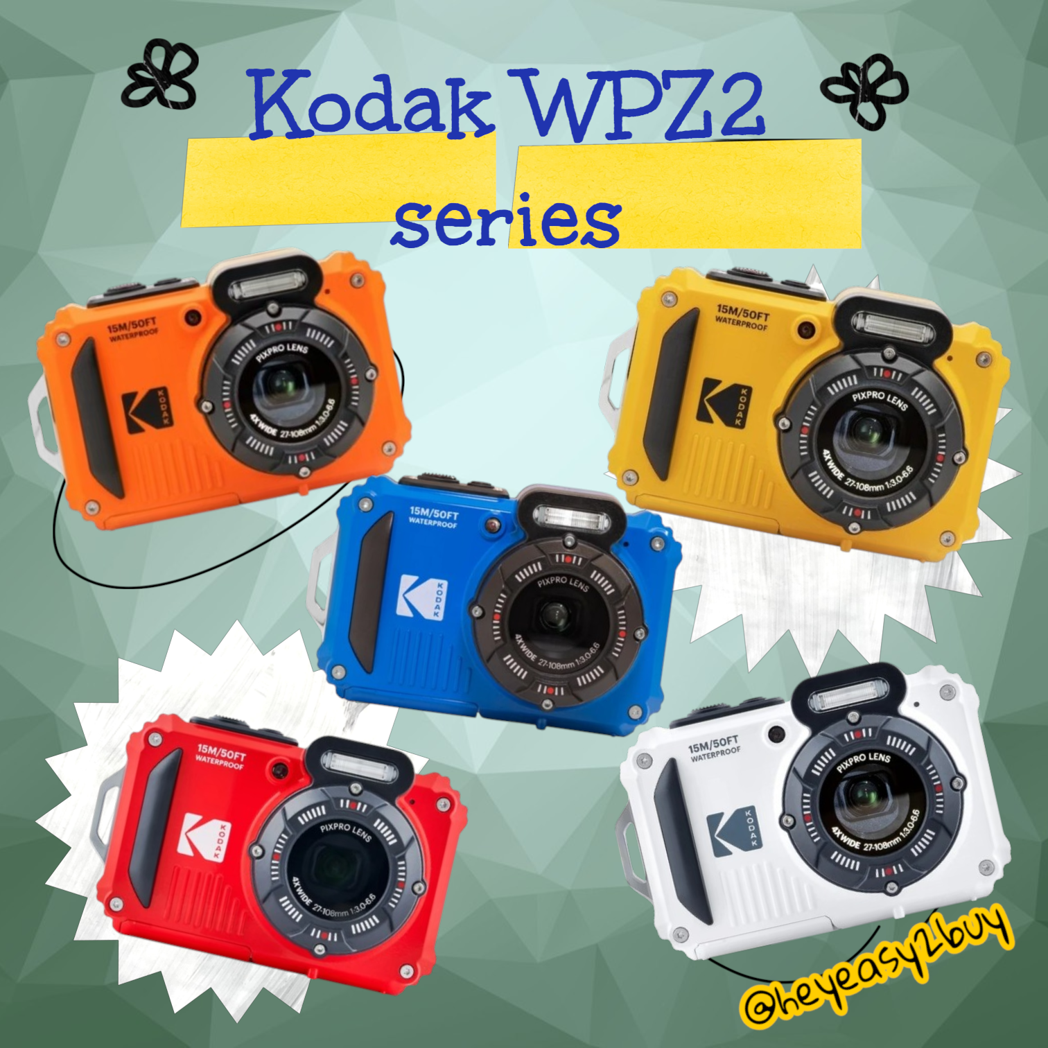 DIGICAM - KODAK WPZ2 DIGITAL CAMERA 防水數碼相機
