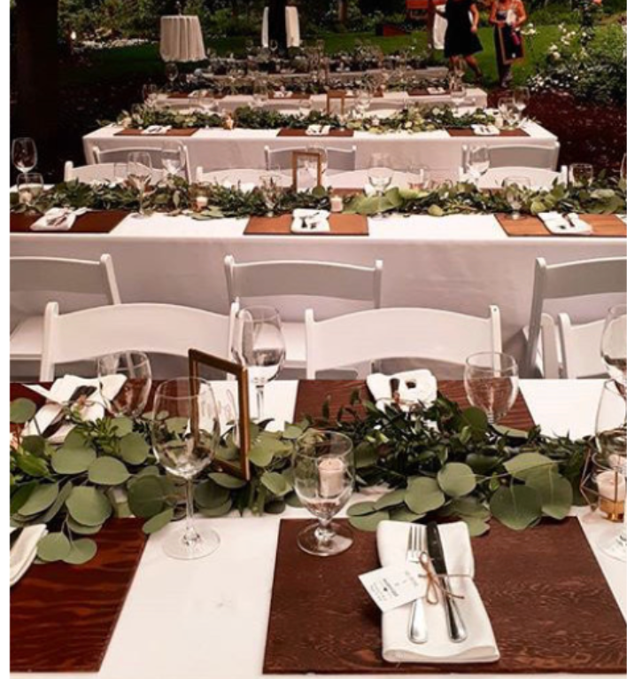 wood placemat setting