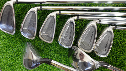Wilson Fat Shaft Iron and Wood set / 5-PW 3W 4W / Wilson Regular Flex ...