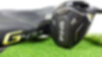 Eye-level view of Ping G430 driver resting on a golf course