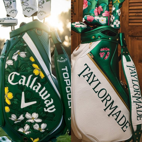 TaylorMade and Callaway 2025 Augusta staff bags