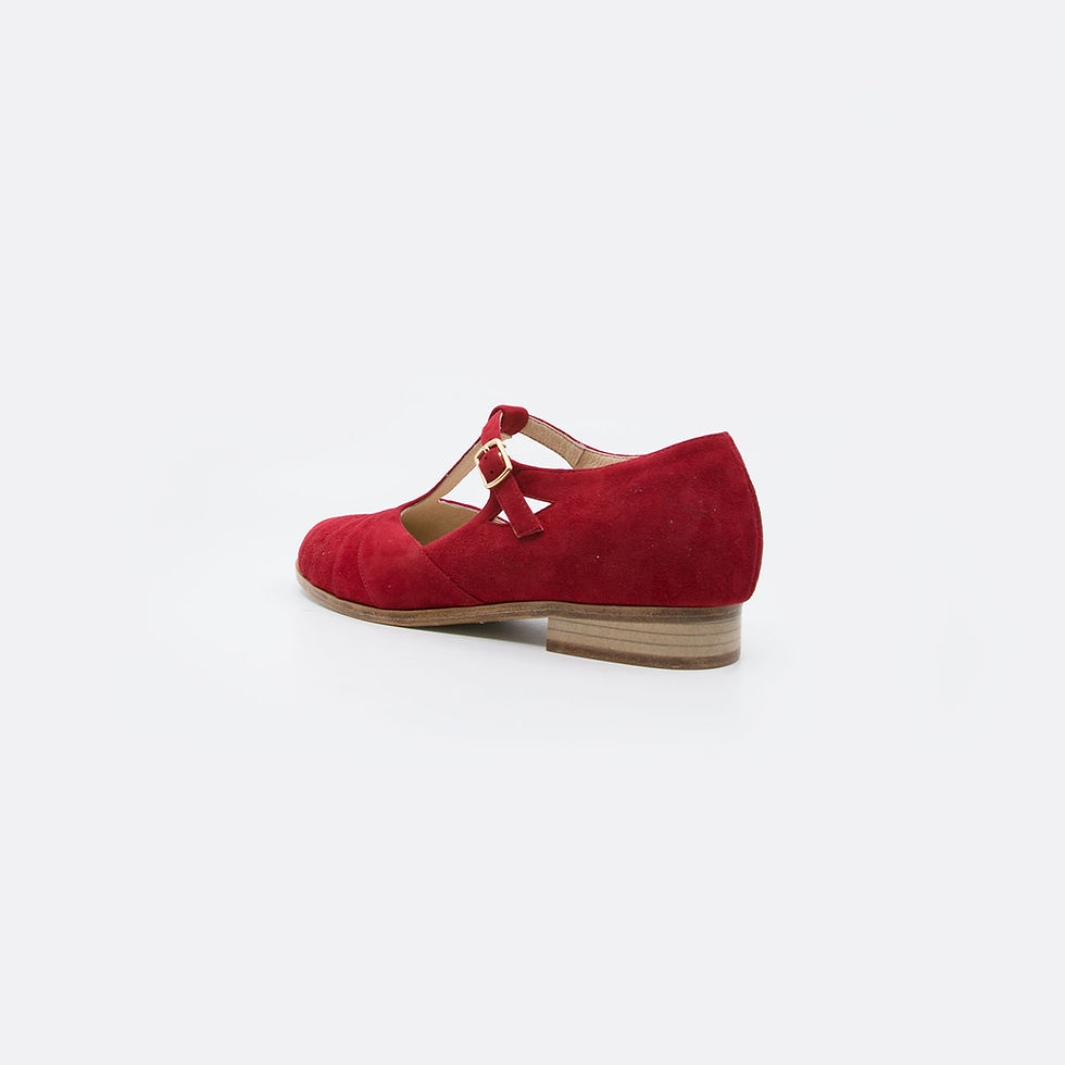 Thumbnail: GLINDA - Ruby Red Suede