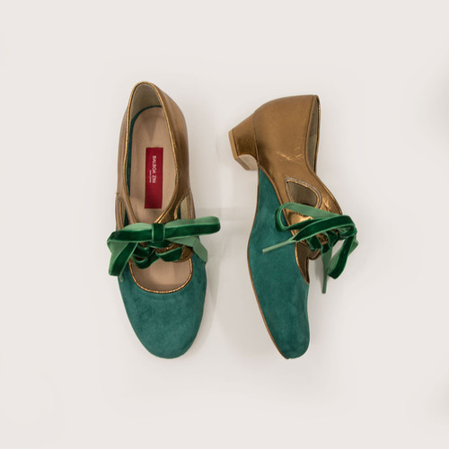 Balboa Zin Greta  - Forest Green x Galaxy Gold thumbnail 7