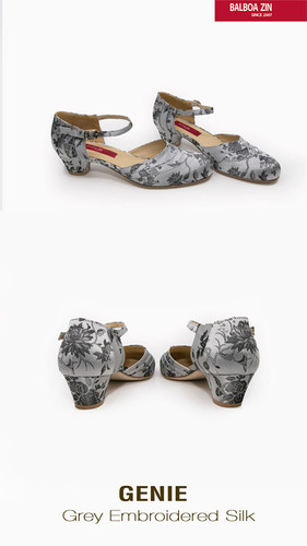 Balboa Zin GENIE(C)  - Grey embroidered Silk thumbnail 4