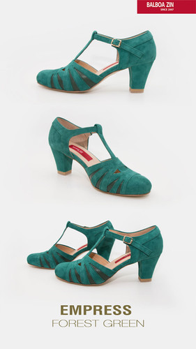 Balboa Zin EMPRESS - Forest Green Suede thumbnail 8