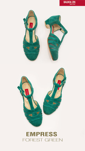 Balboa Zin EMPRESS - Forest Green Suede thumbnail 12