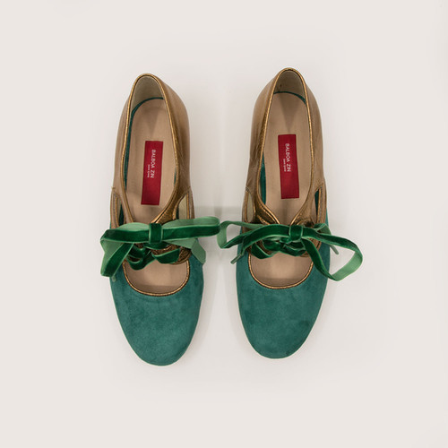 Balboa Zin Greta  - Forest Green x Galaxy Gold thumbnail 9