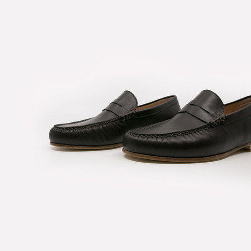 Balboa Zin Classic Loafer - Black/ Dark Brown thumbnail 5
