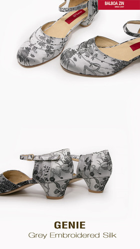 Balboa Zin GENIE(C)  - Grey embroidered Silk thumbnail 3