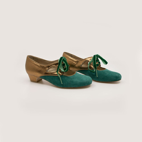 Balboa Zin Greta  - Forest Green x Galaxy Gold thumbnail 5