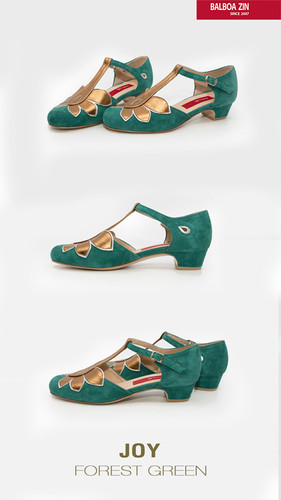 Balboa Zin JOY - Forest Green Suede thumbnail 2