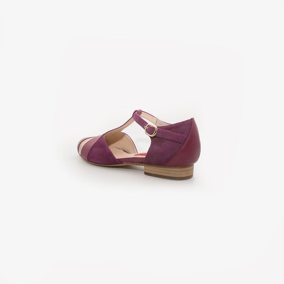섬네일: GEMMA - Purple Suede/ Forest Suede