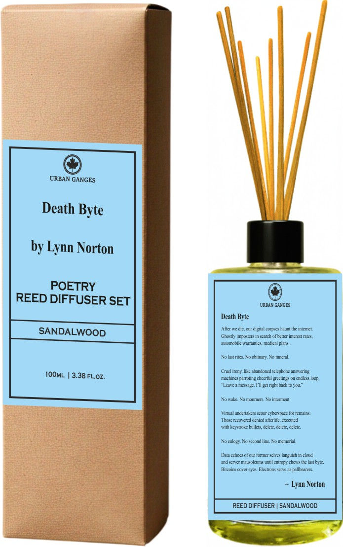Death Byte by Lynn Norton | Sandalwood Poetry Reed Diffuser Set