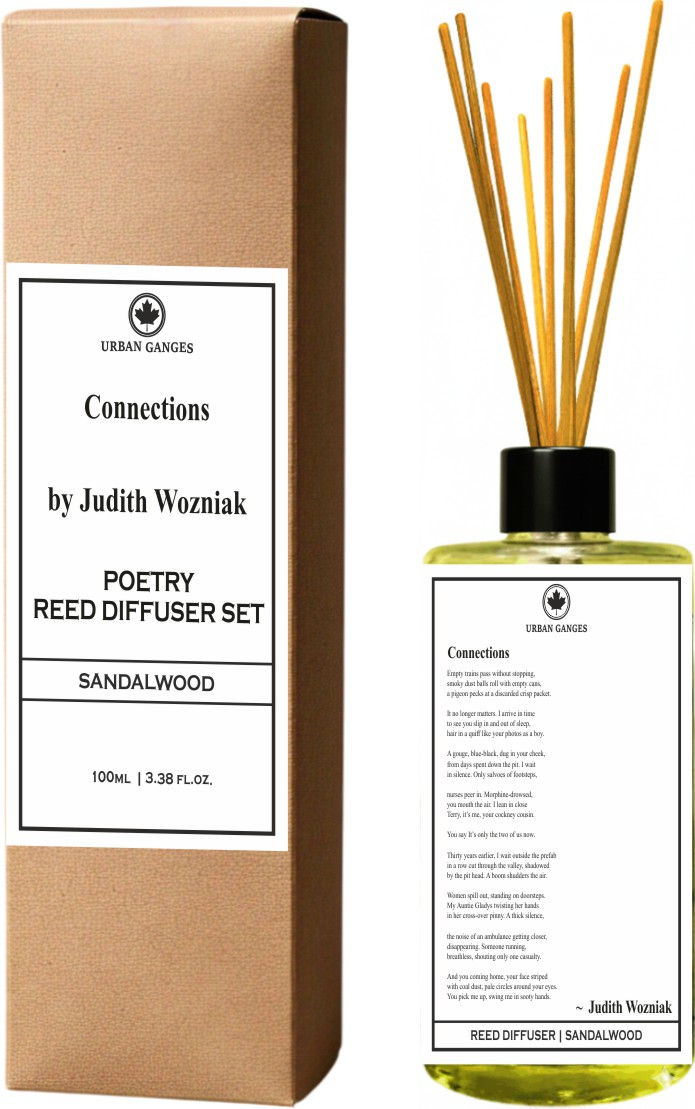 Connections by Judith Wozniak | Sandalwood Poetry Reed Diffuser Set