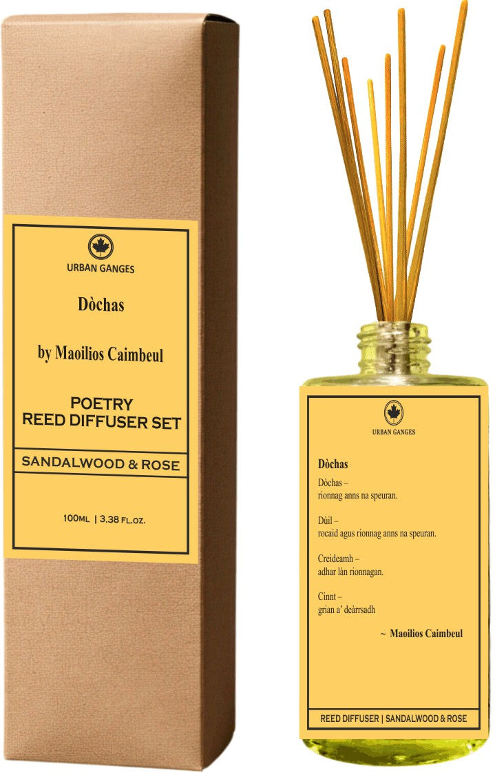 Dochas by Maoilios Caimbeul | Sandalwood & Rose Poetry Reed Diffuser