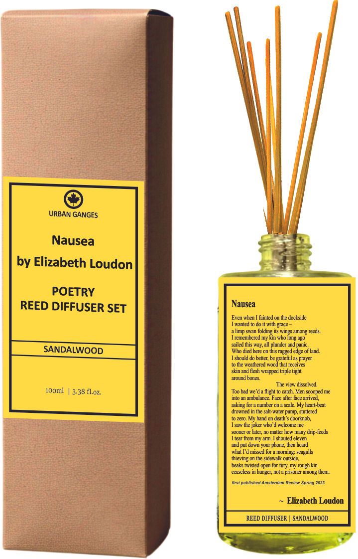 Nausea by Elizabeth Loudon | Sandalwood Poetry Reed Diffuser