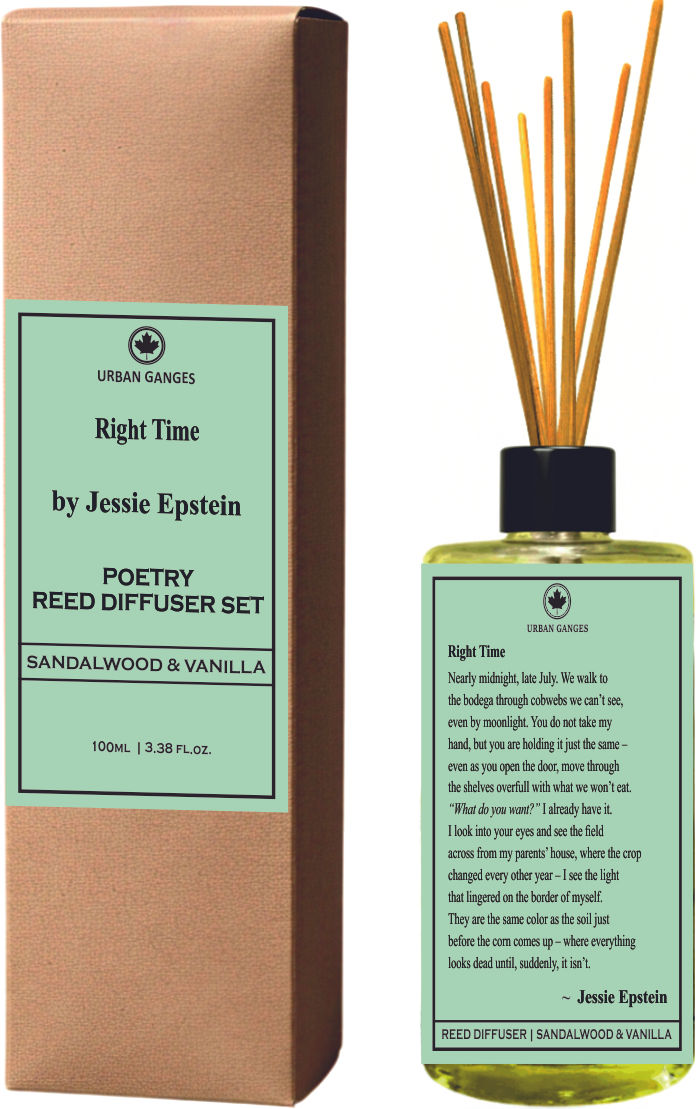 Right Time by Jessie Epstein | Sandalwood Vanilla Poetry Reed Diffuser