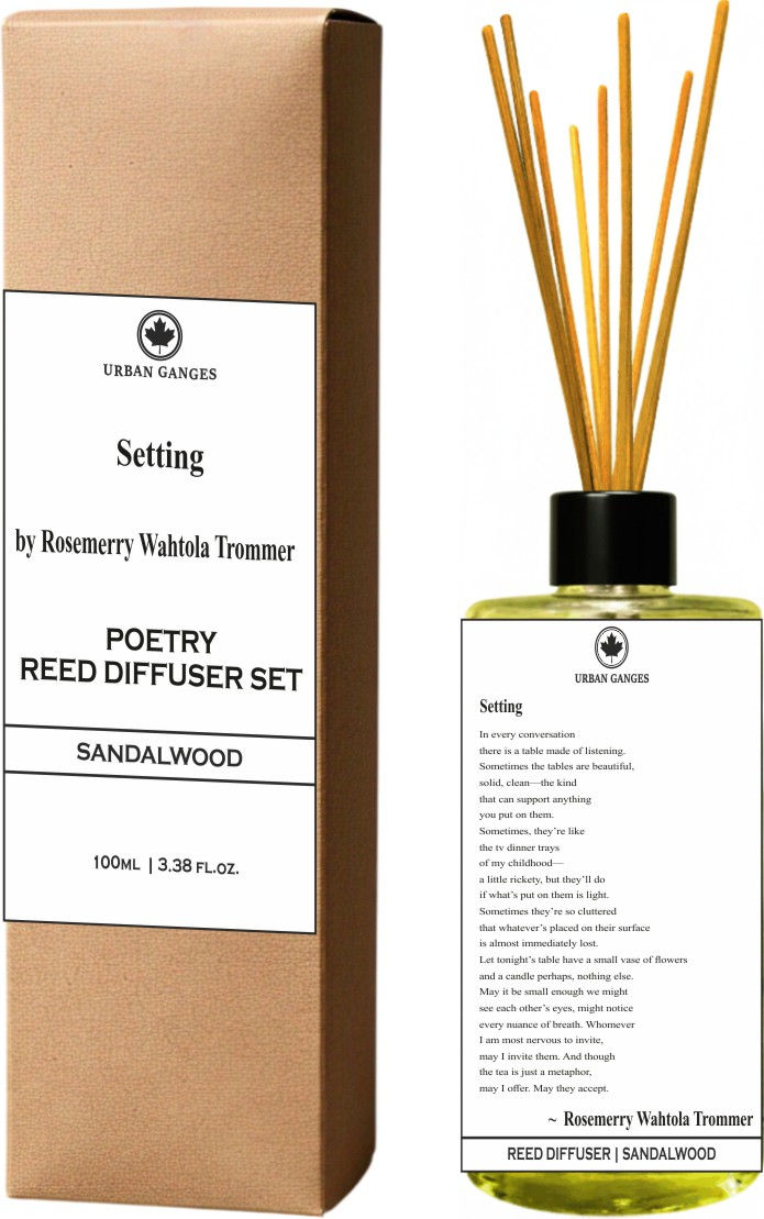 Setting by Rosemerry Wahtola Trommer | Sandalwood Poetry Reed Diffuser Set