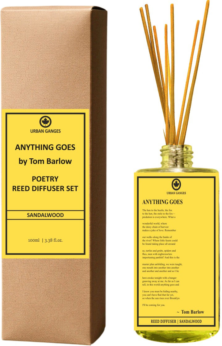 ANYTHING GOES by Tom Barlow | Sandalwood Poetry Reed Diffuser