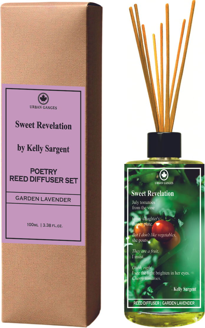 Sweet Revelation by Kelly Sargent | Garden Lavender Poetry Reed Diffuser Set