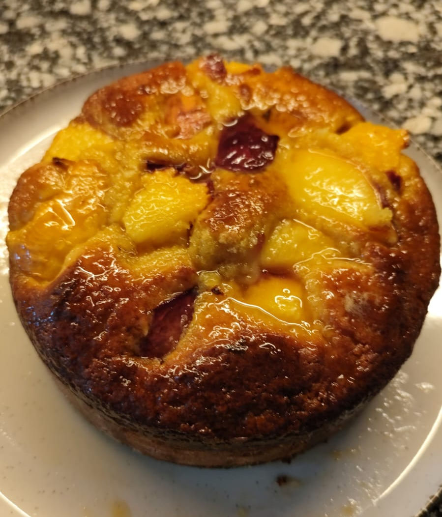 Bolinho de Iogurte, Laranja e Pêssego
